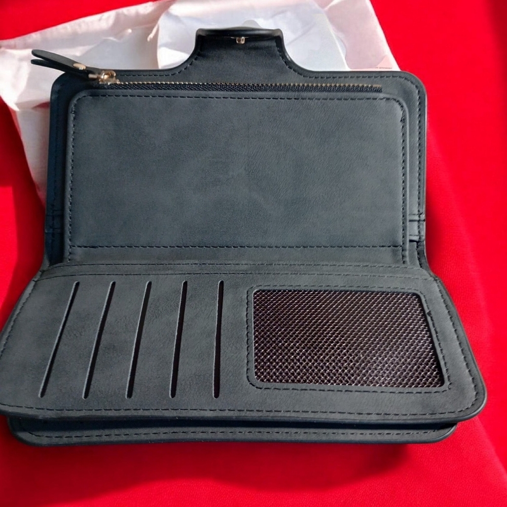 Mickey & Minnie Forever Lovely Wallet NWOT Black - Picture 5 of 7